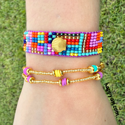 Beach Shell 3-Bracelet Stack