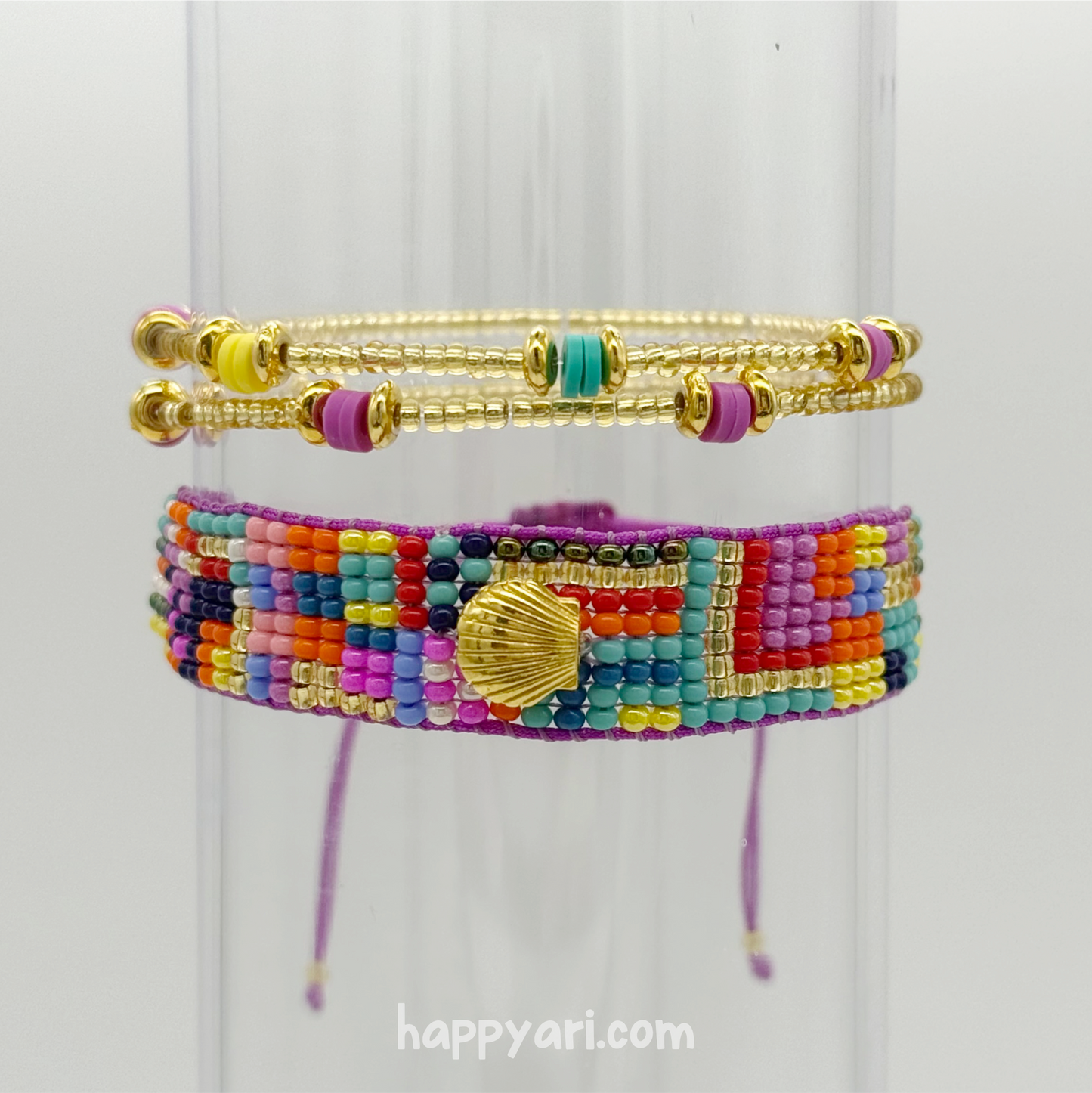 Beach Shell 3-Bracelet Stack