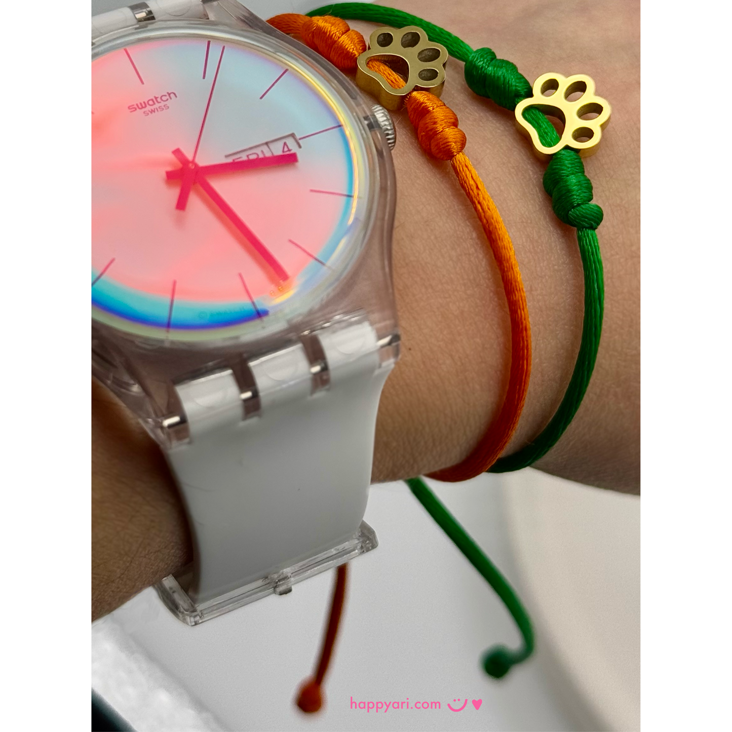 [CUSTOM] Personalized Paw + Boy Charms Bracelet